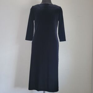 Elegant Black Midi Dress